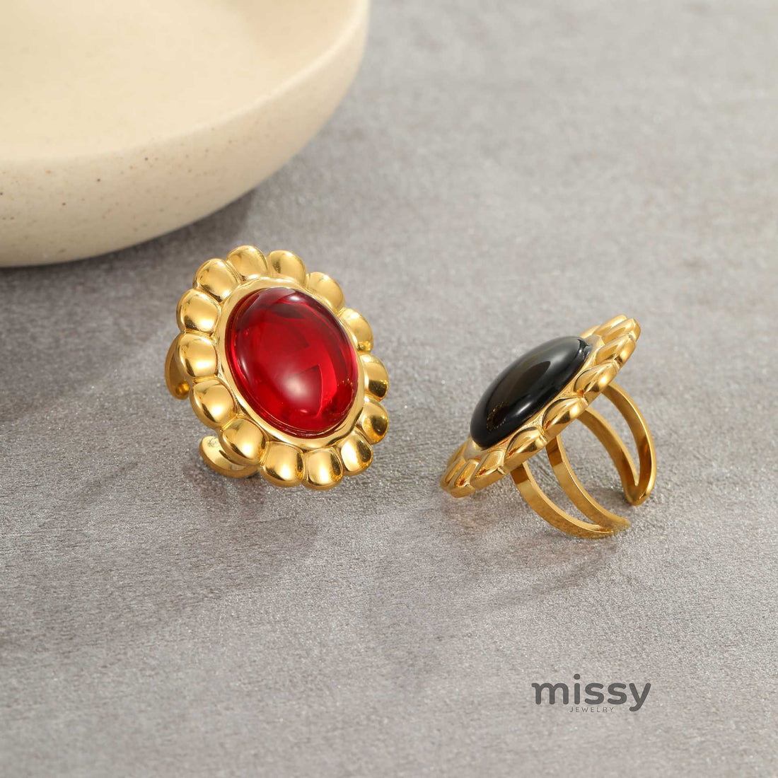 Aja Agate Statement Ring [FW6D9CJF]