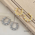 Akeelah Elegant Pearl Arc Earrings [NIHN5Y09]