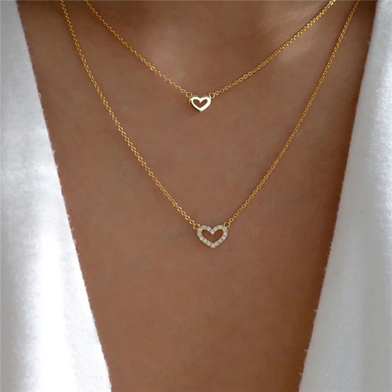 Alani Layered Heart Necklace [FA0JJNKS]