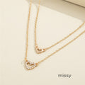 Alani Layered Heart Necklace [CY80UQ07]