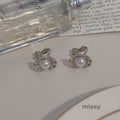Alani Pearl Camellia Stud Earrings [4H6ZVAD9]