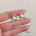 Alani Pearl Camellia Stud Earrings [ERO84GW7]