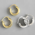 Alania Glossy Hoop Earrings [T019CC8G]
