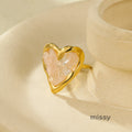 Alasia Heart Stone Ring [CAN79XXQ]