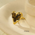 Alasia Heart Stone Ring [ZYREH0TF]