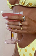 Missy Jewelry Aleina Textured Gold Ring Set