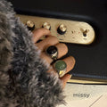 Aleiyah Sleek Oval Stone Ring [QUEDP5W3]