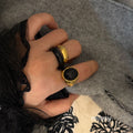 Aleiyah Sleek Oval Stone Ring [07WW9EAX]