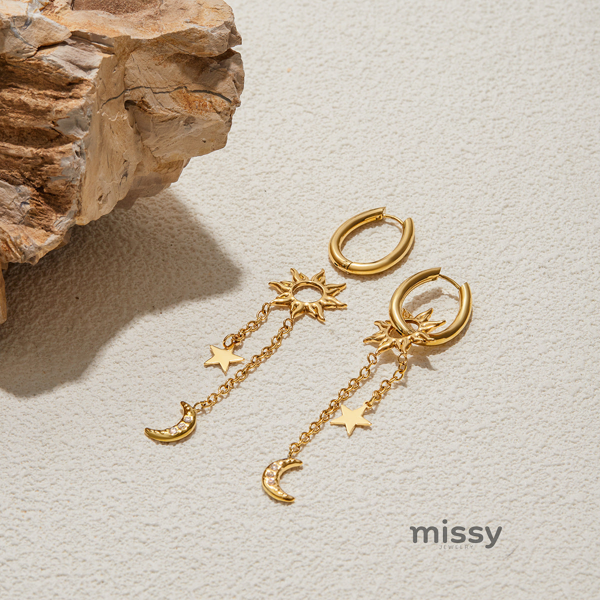 Alexandrea Celestial Tassel Earrings [Q455QP27]