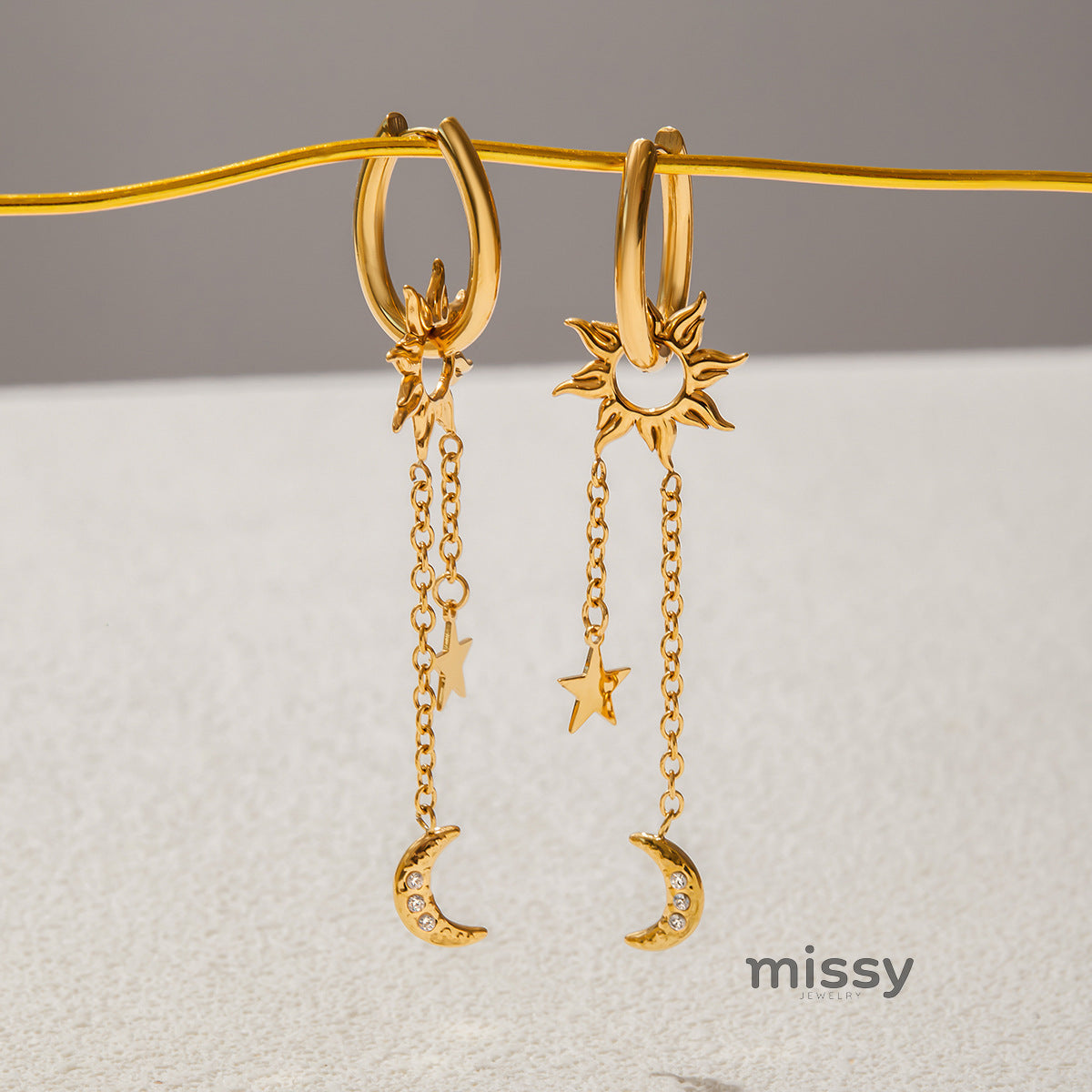 Alexandrea Celestial Tassel Earrings [1I31G2FK]