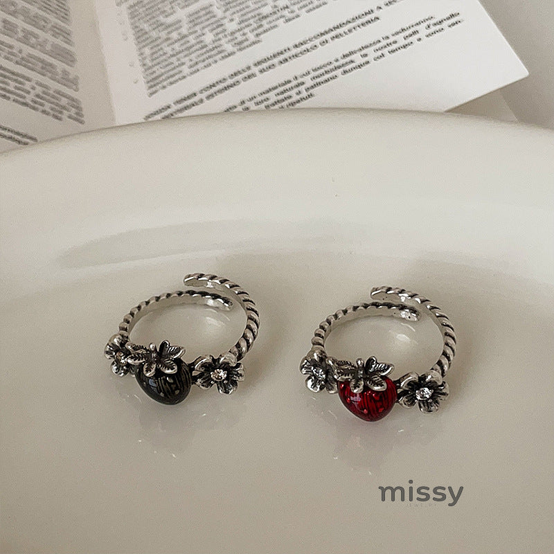 Alexi Strawberry Open Ring [U5Z17GEJ]