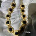 Alexis Medieval Square Link Necklace [IG3EBMP8]