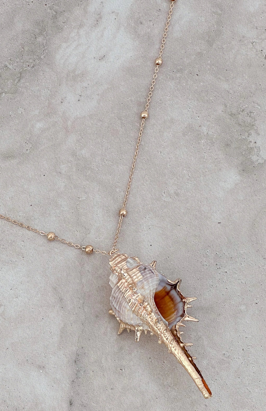 Missy Jewelry Aleyza Dipped Shell Pendant Necklace