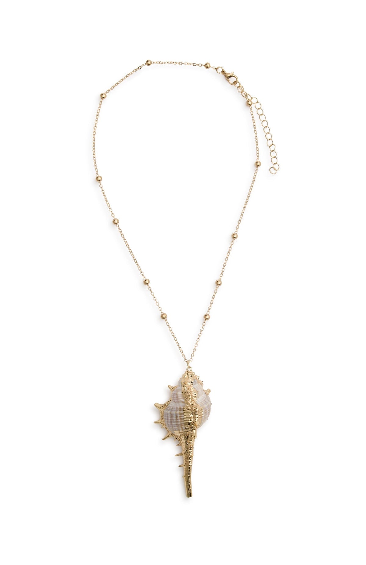 Missy Jewelry Aleyza Dipped Shell Pendant Necklace