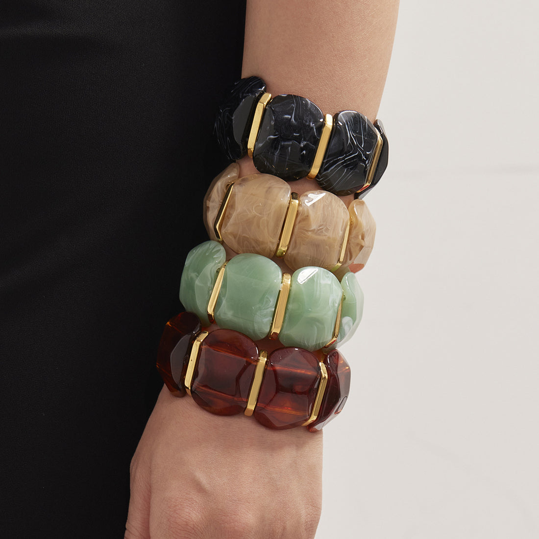 Alianny Irregular Resin Bracelet [SN2PFQDZ]