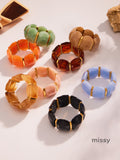 Alianny Irregular Resin Bracelet [1T5RAUNH]