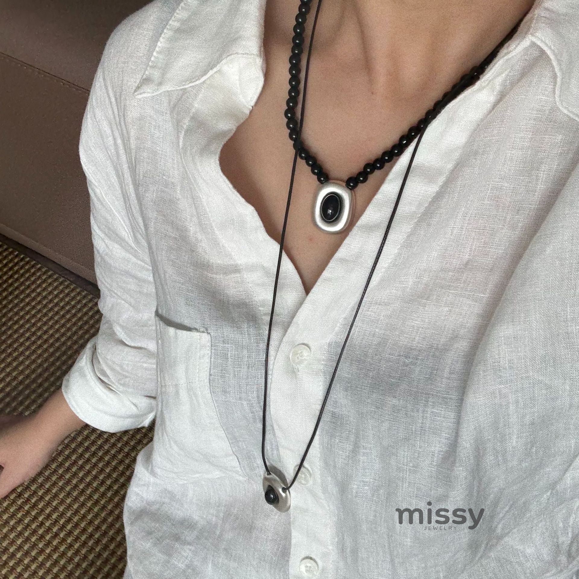 Alisson Infinite Bead Necklace [79NDSUJO]