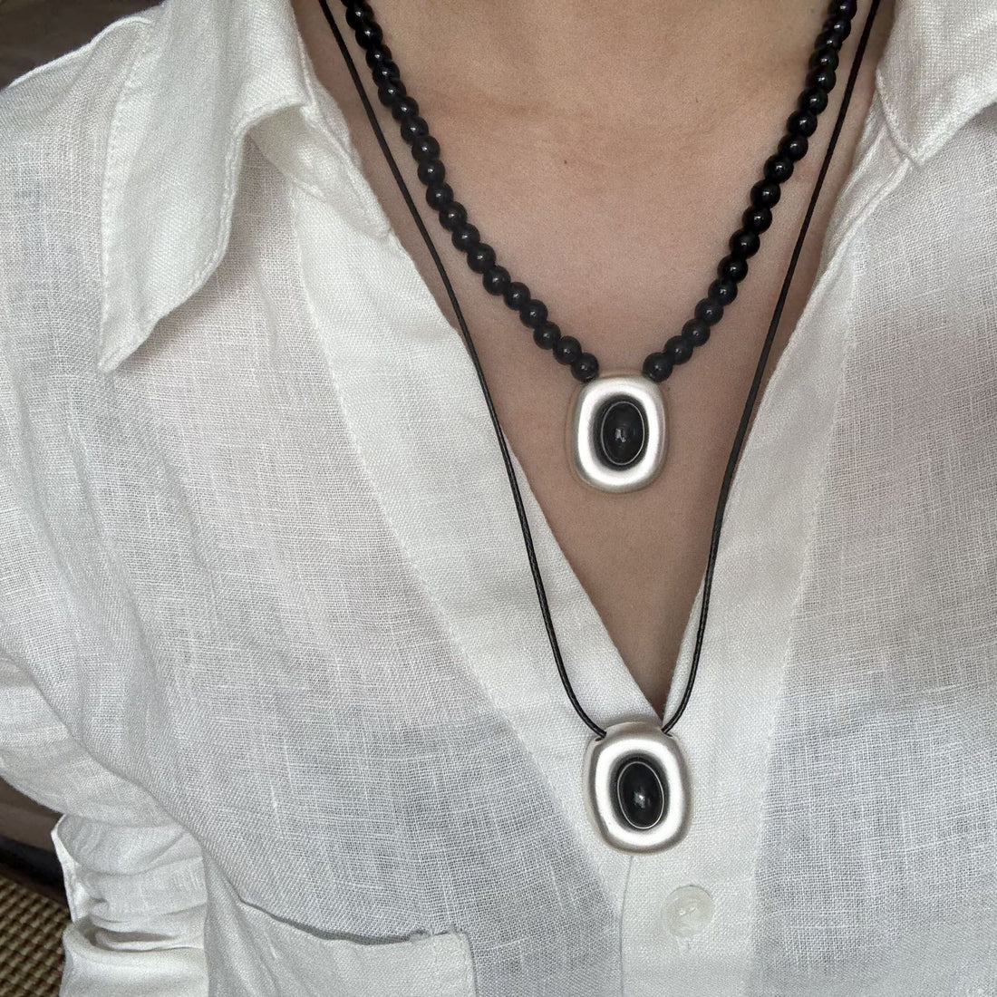 Alisson Infinite Bead Necklace [U4AQVQ0F]