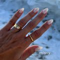 Aliza Lava Pearl Ring