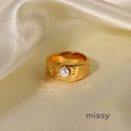 Aliza Lava Pearl Ring
