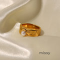 Aliza Lava Pearl Ring