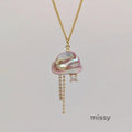 Alizae Pearl Moon Star Necklace [0Z2D1H73]