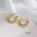 Allyanna Sunflower Drop Earrings [RS8590FZ]