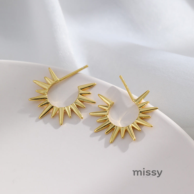 Allyanna Sunflower Drop Earrings [RS8590FZ]