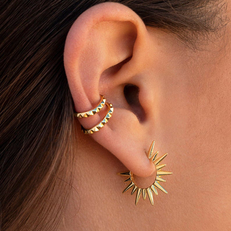 Allyanna Sunflower Drop Earrings [VGLEU0TZ]