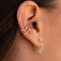 Allyanna Sunflower Drop Earrings [VGLEU0TZ]