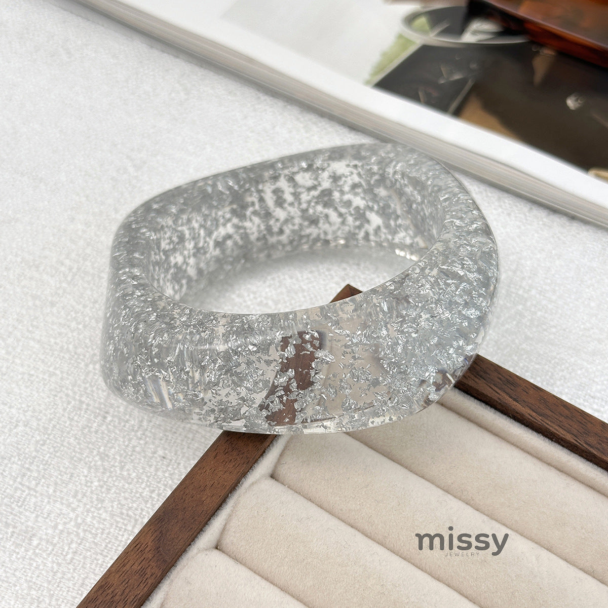 Aloni Marbled Acrylic Bracelet [4UWKU6NM]