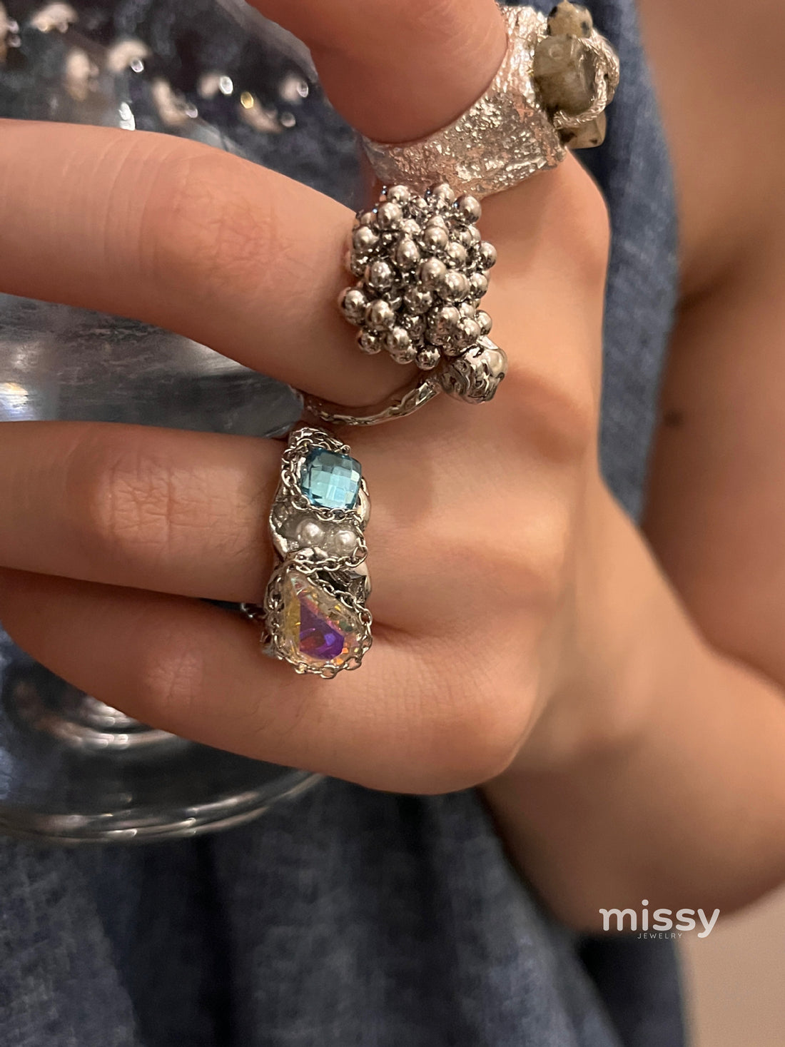 Alyza Statement Open Ring [42BYLVB7]