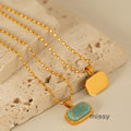 Amalie Amazonite Gold Necklace [DD6ENHLG]