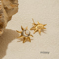 Amanda Sunburst Stud Earrings [Y4MF41PP]