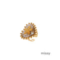 Amani Gold Petal Heart Ring [T0WUIQ41]