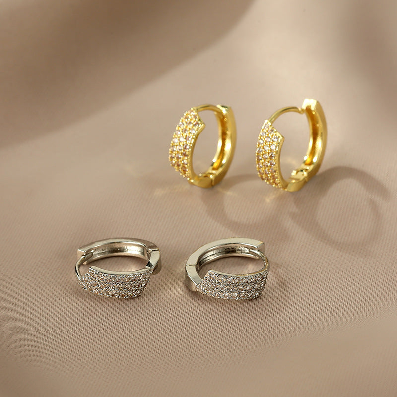Amarachi Geometric Zircon Earrings [TPNQBVVO]