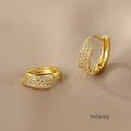 Amarachi Geometric Zircon Earrings [5U85NCVV]