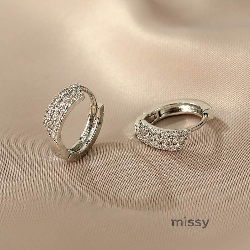Amarachi Geometric Zircon Earrings [53552S4M]