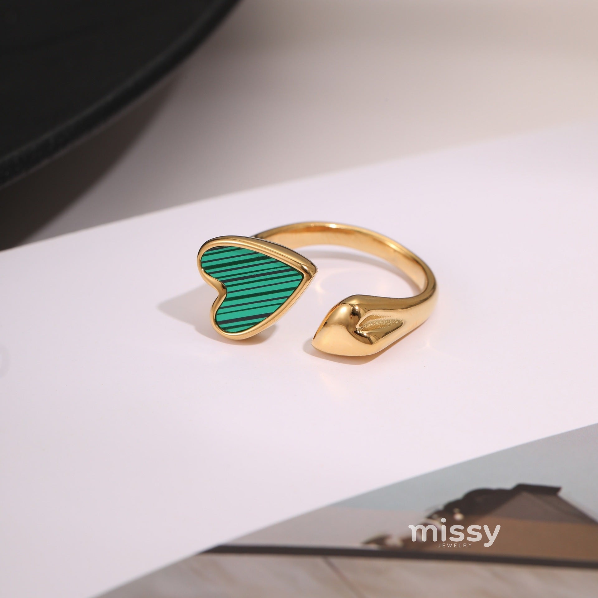Amayiah Geometric Open Ring [E5QCP9PT]