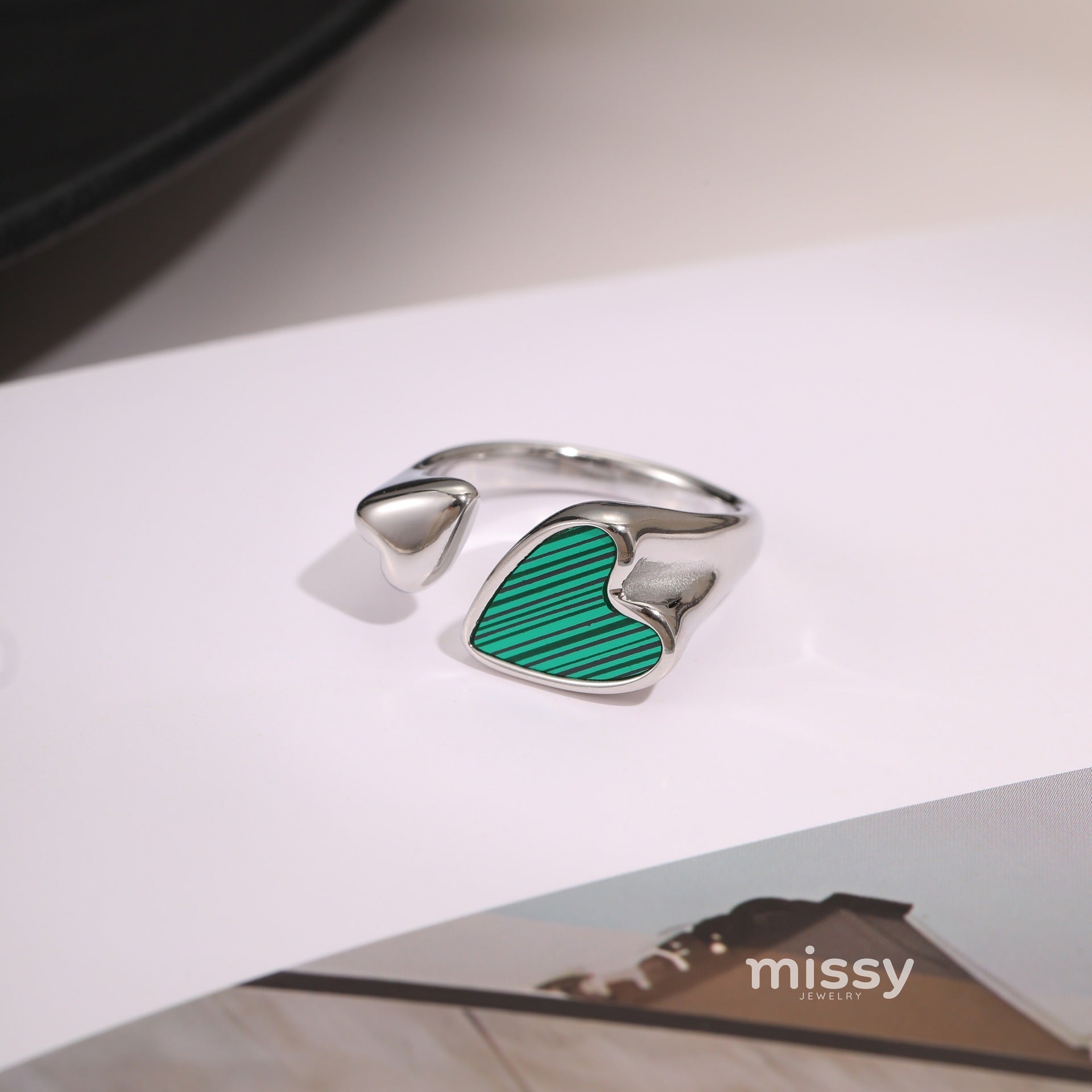 Amayiah Geometric Open Ring [PJ3ERAAZ]