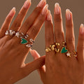 Amayiah Geometric Open Ring [UE5HZVLE]