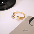 Amayiah Geometric Open Ring [BKZX4LOU]