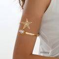 Ameerah Starfish Pearl Arm Cuff [AEWTNJ3A]