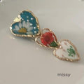 Amena Enamel Flower Duckbill Clip [EY74E1LA]