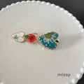 Amena Enamel Flower Duckbill Clip [6JCRG9YB]
