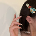 Amena Enamel Flower Duckbill Clip [XIA2N7J1]