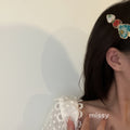 Amena Enamel Flower Duckbill Clip [NFPEAZXX]