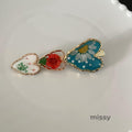 Amena Enamel Flower Duckbill Clip [CFE0QJDK]