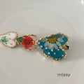 Amena Enamel Flower Duckbill Clip [L7JSYL7K]