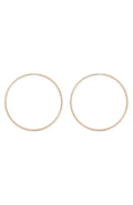 Missy Jewelry Analeigh Battered Gold Hoop Earrings